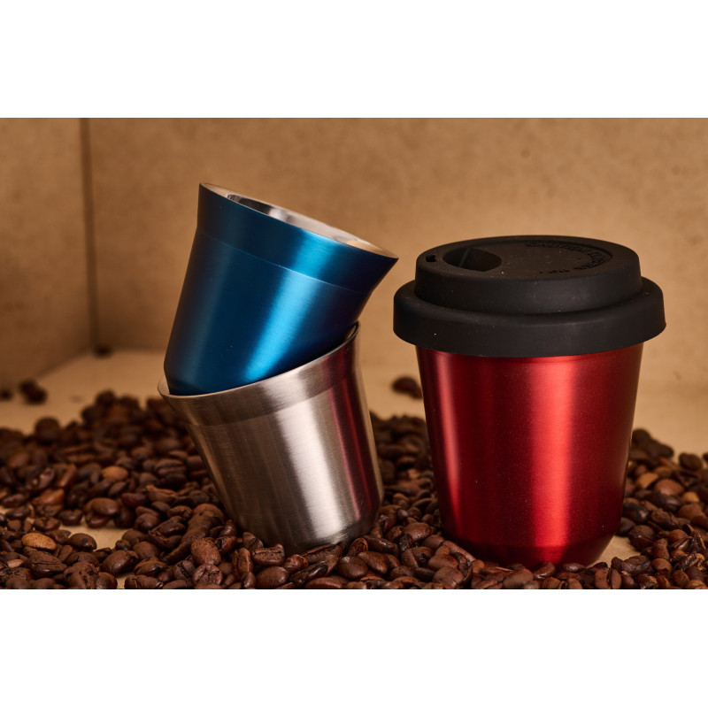 Kubek 80 ml CZERWONY METALIC